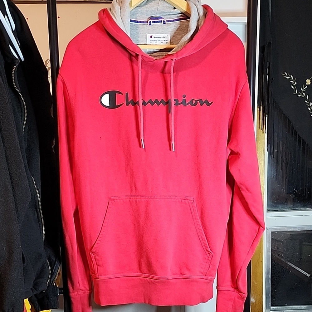 Champion Bright Red Pullover Hoodie